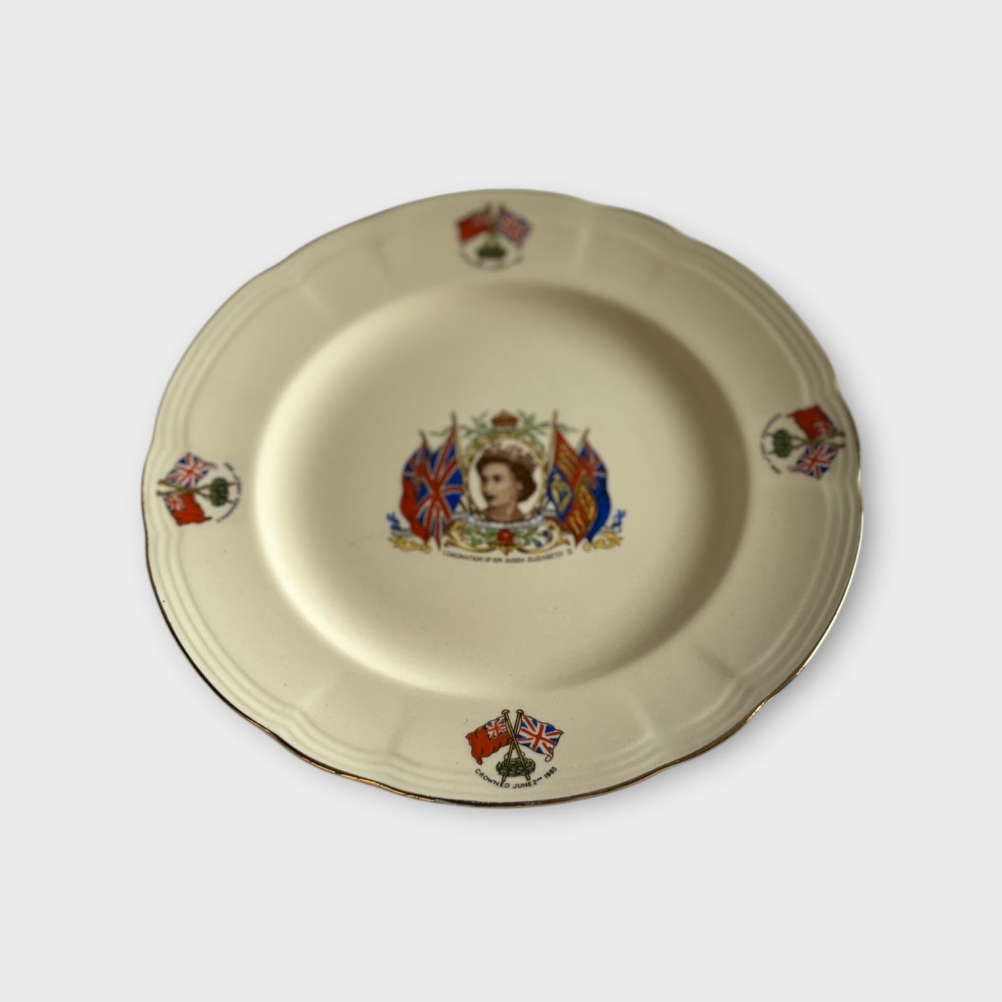 Coronation Plate Queen Elizabeth II - 1953 - Alfred Meakin