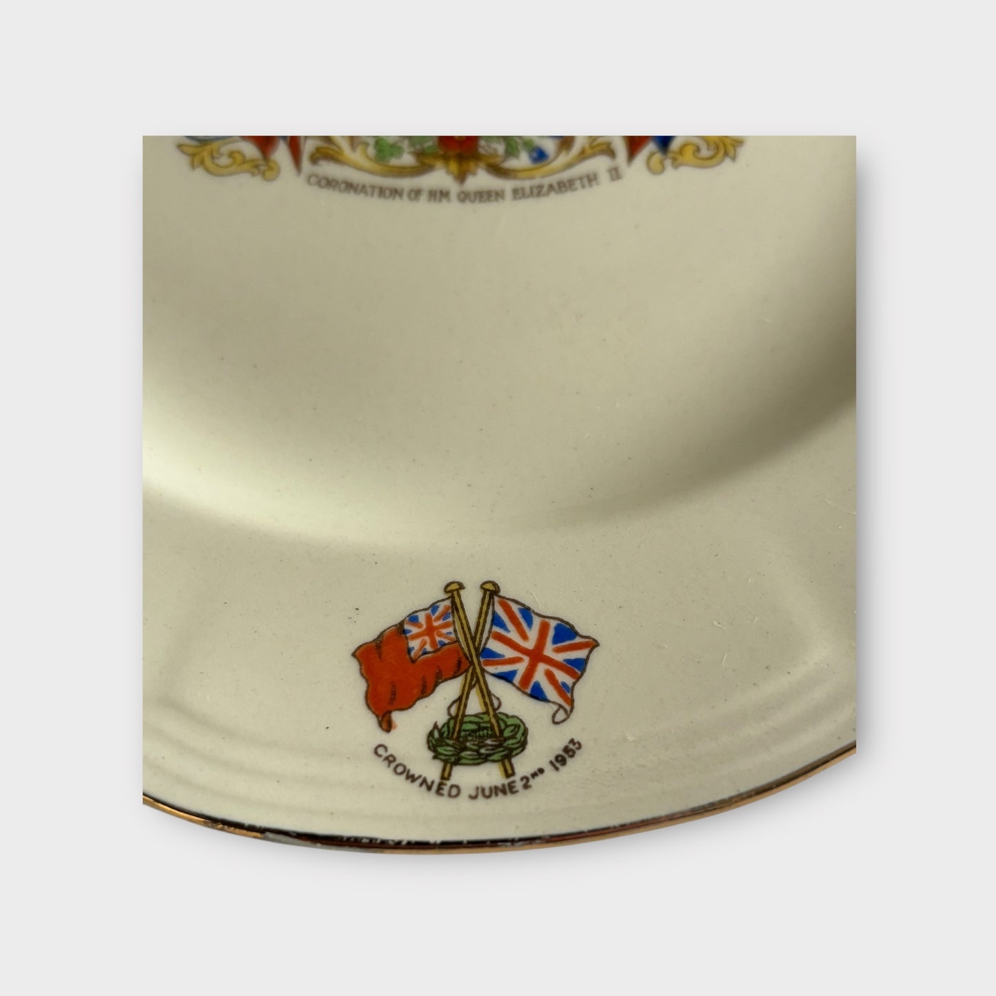 Coronation Plate Queen Elizabeth II - 1953 - Alfred Meakin