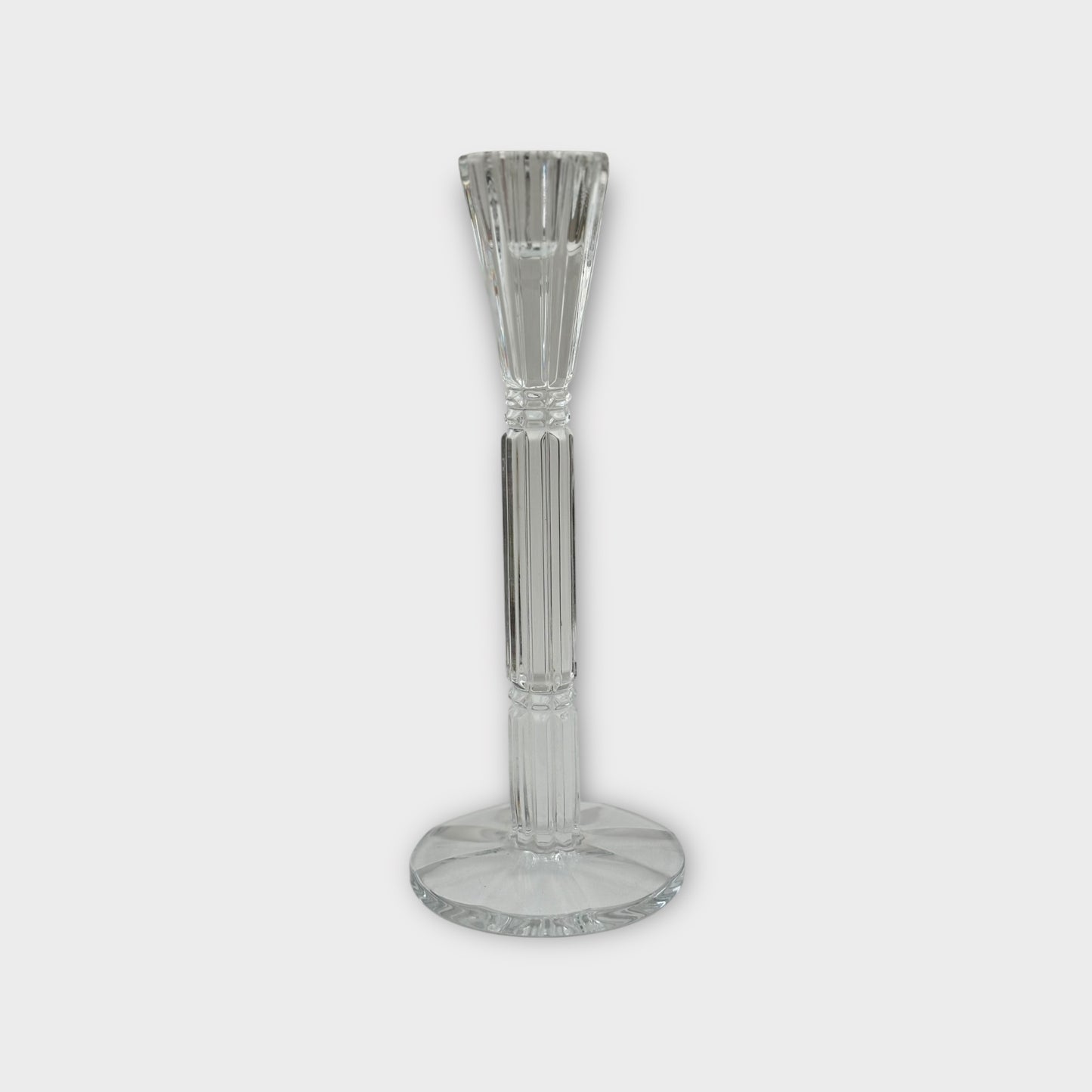 Vintage Cristal d'Arques Candle Holders – Pair - Elegant French Glassware (8.5 inches)