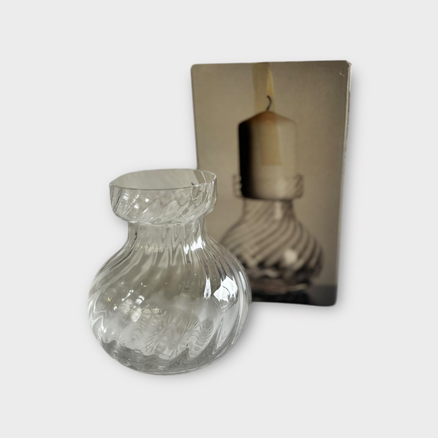 Dartington Crystal Ripple Vase / Candle Holder