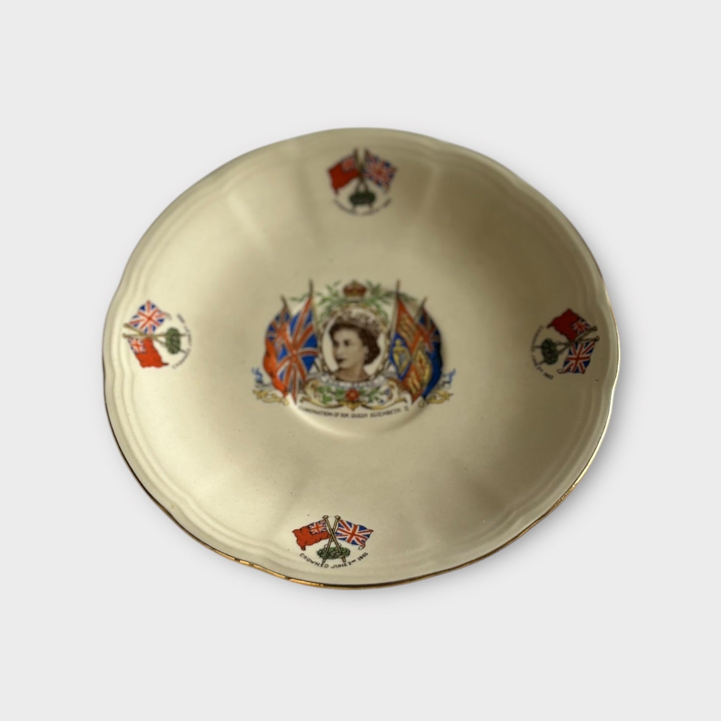 Coronation Plate Queen Elizabeth II - 1953 - Alfred Meakin