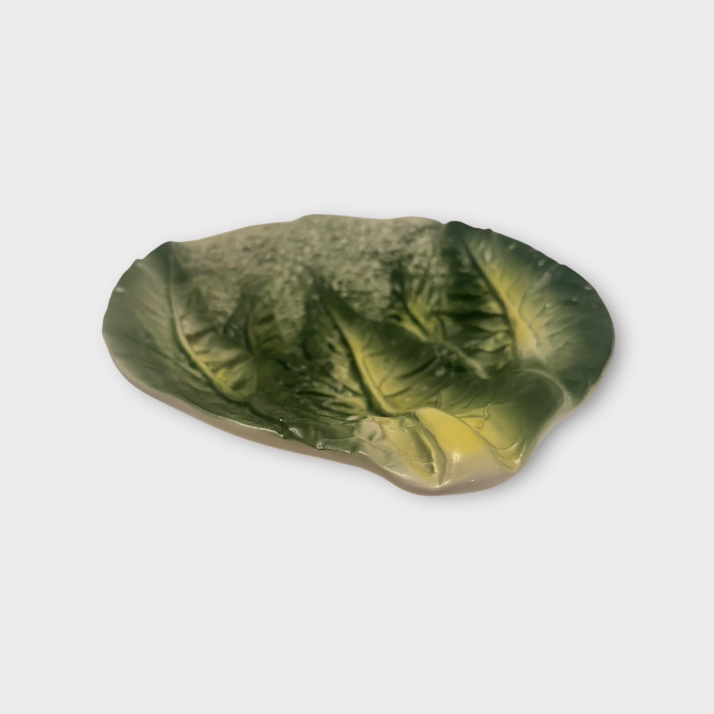 Vintage Cabbage Leaf Plate