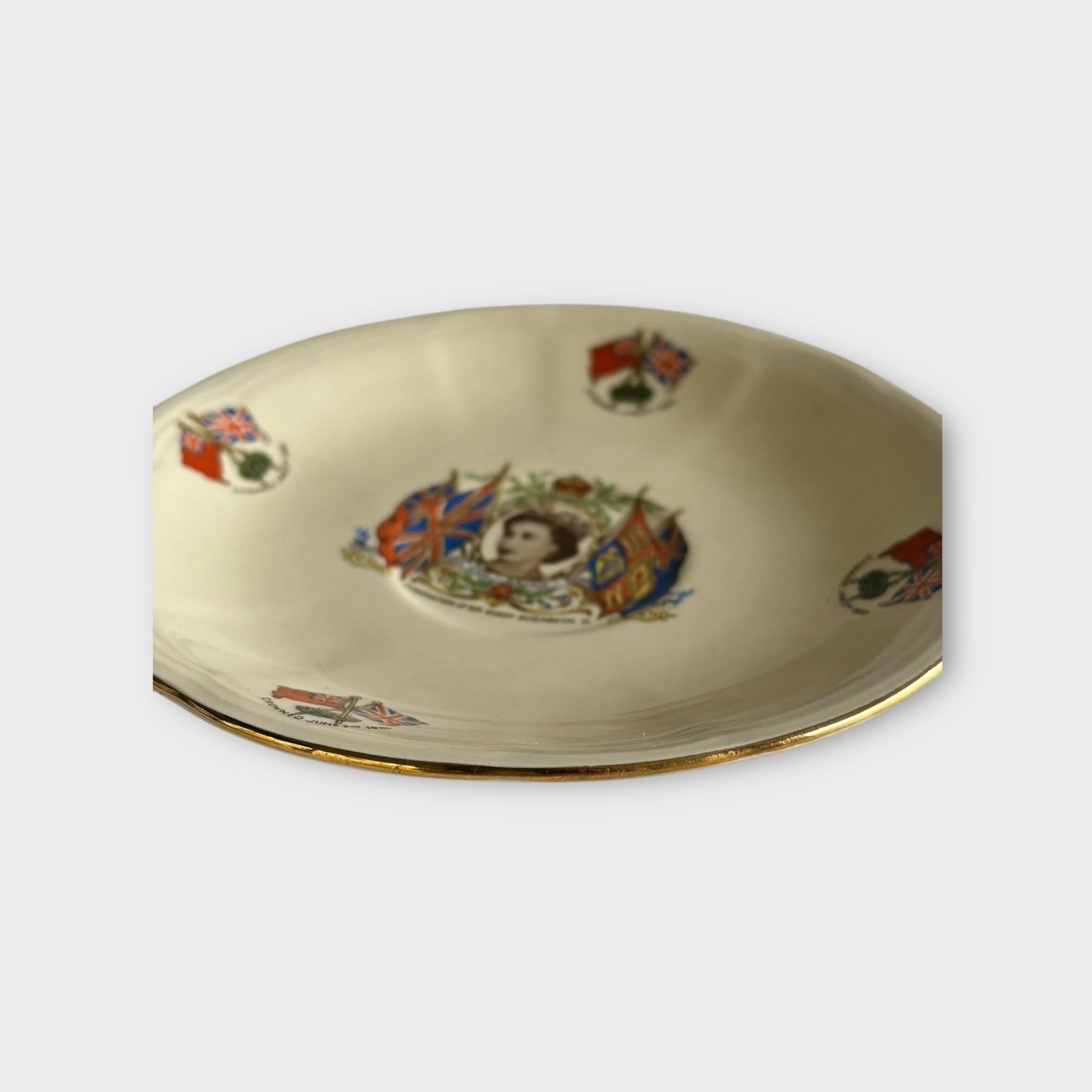 Coronation Plate Queen Elizabeth II - 1953 - Alfred Meakin
