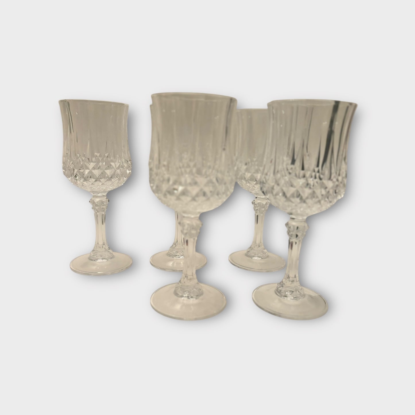Set of 6 Longchamp 25cl Crystal Glasses by Cristal d'Arques